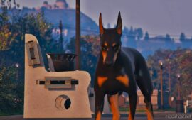 GTA 5 Player Mod: Doberman 4K (Replace) (Image #4)