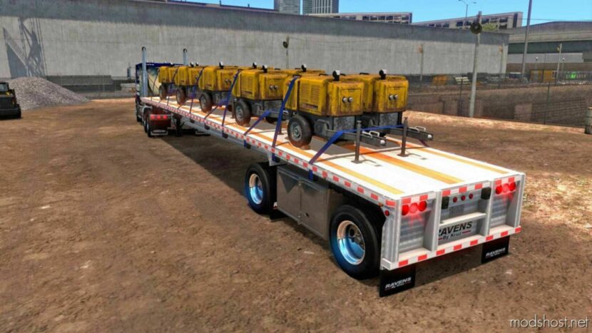 ATS Trailer Mod: Ravens Eclipse Flatbed 1.48 (Featured)