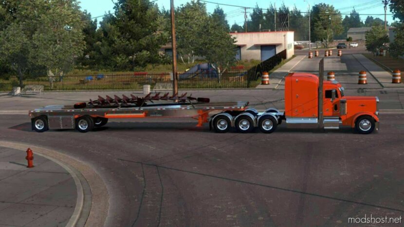 ATS Trailer Mod: Manac Darkwing Flatbed 1.48 (Featured)