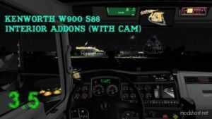 ATS Kenworth Mod: W900 S86 – Interior Addons (With CAM) 1.48 (Featured)