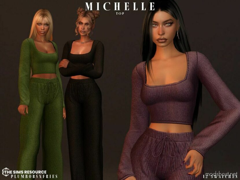 Sims 4 Female Clothes Mod: Michelle SET (Featured)