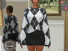 Sims 4 Dress Clothes Mod: ART Class Collection (Image #3)