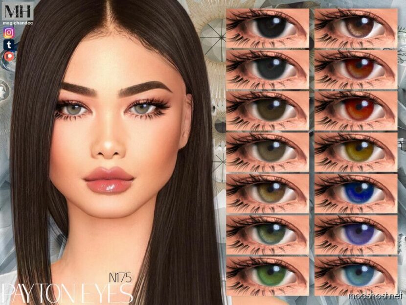 Sims 4 Mod: Payton Eyes N175 (Featured)