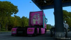 ETS2 DAF Mod: Nadeshiko X Bocchi Skin For Jasper DAF 2021 By ZEN Workshop (Image #3)