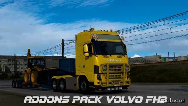 ETS2 Volvo Part Mod: Addons Pack Volvo FH3 1.48.5 (Featured)