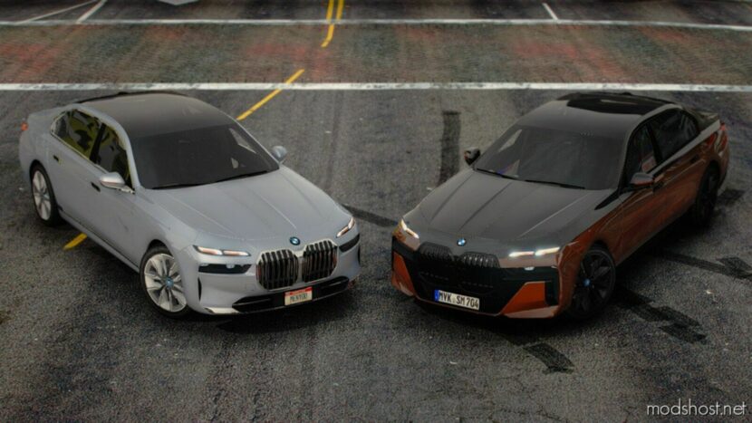 GTA 5 BMW Vehicle Mod: 2023 BMW I7 M70 & XDrive60L Add-On V1.1 (Featured)