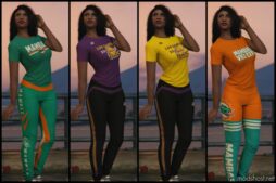 GTA 5 Player Mod: Athletic Tights And Tees (Image #4)