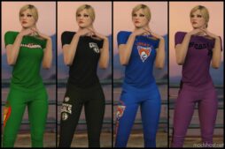 GTA 5 Player Mod: Athletic Tights And Tees (Image #5)