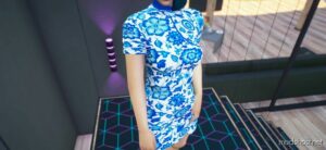 GTA 5 Player Mod: Short Qipao For MP Female (Image #3)