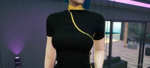 GTA 5 Player Mod: Short Qipao For MP Female (Image #4)