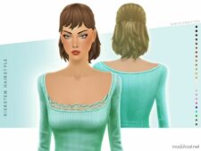 Sims 4 Female Mod: Kiersten Hairstyle (Featured)