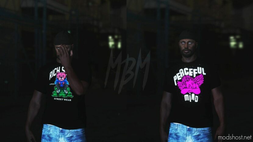 GTA 5 Player Mod: T-Shirt Pack 001 For MP Male (Featured)