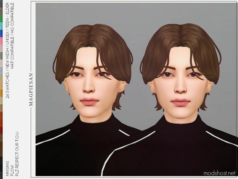 Sims 4 Male Mod: Flow Hair (Featured)