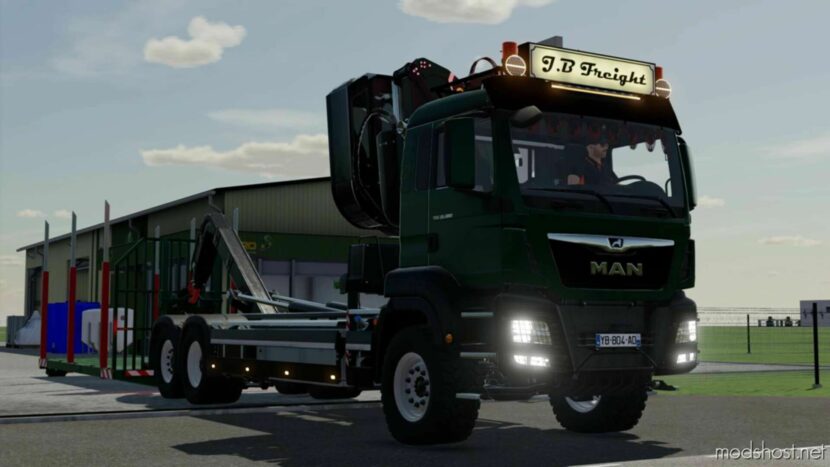 FS22 MAN Truck Mod: TGS HKL + Crane (Edit) (Featured)