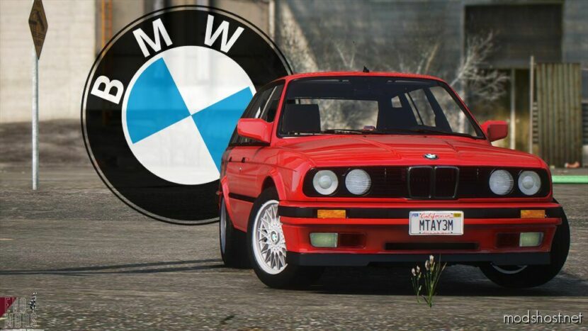 GTA 5 BMW Vehicle Mod: 1989 BMW E30 Touring Add-On | Extras | Vehfuncs V | Animated (Featured)