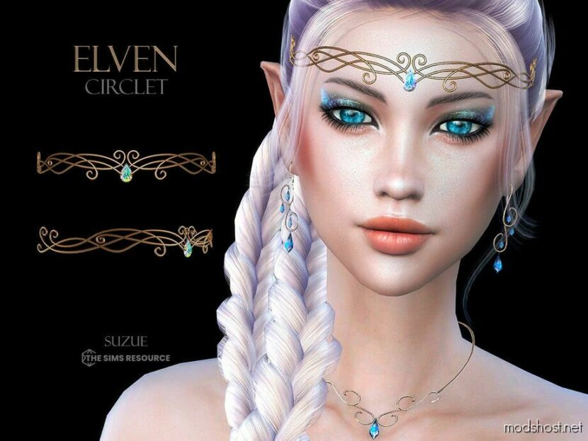 Sims 4 Female Accessory Mod: Elven Circlet (Featured)