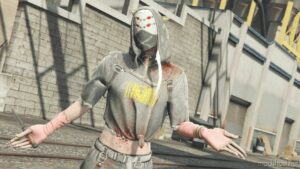 GTA 5 Player Mod: Julie Kostenko From Dead By Daylight – The Legion | Burglar Gear Outfit (Image #4)