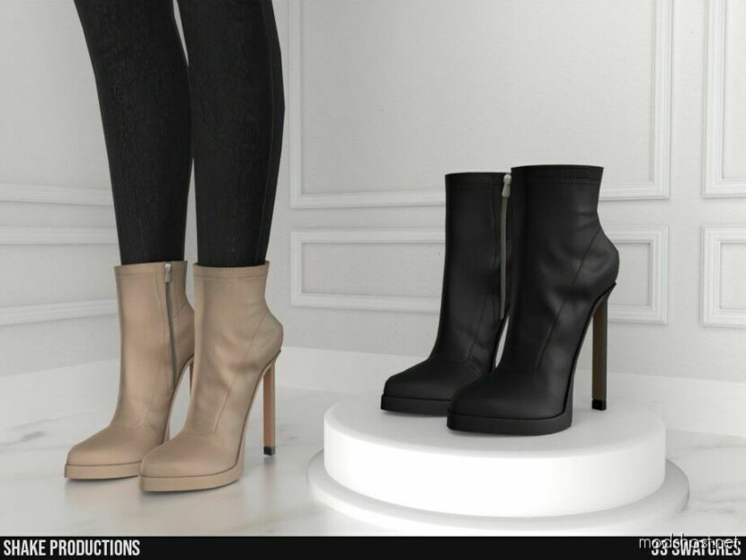 Sims 4 Female Shoes Mod: High Heel Boots – S102308 (Featured)