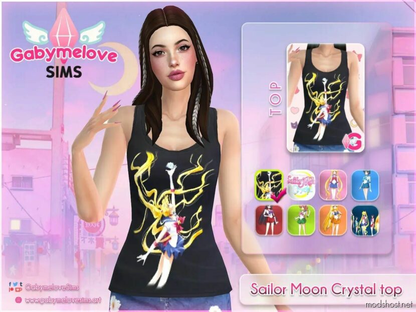 Sims 4 Clothes Mod: Sailor Moon Crystal Tops | Updated 2023 (Featured)