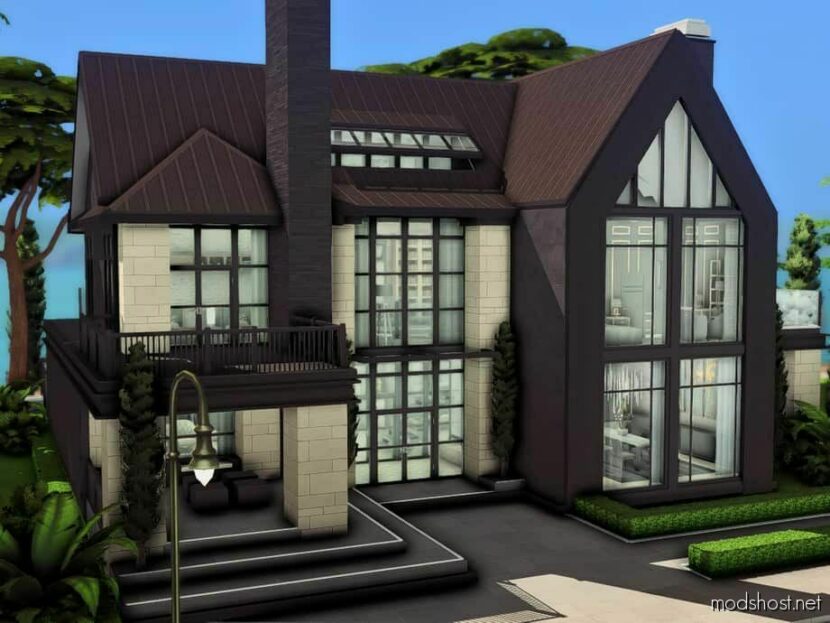 Sims 4 Mod: Modern Family House (Featured)