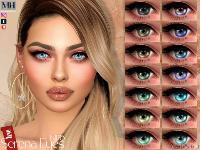 Sims 4 Mod: Serena Eyes N176 (Featured)