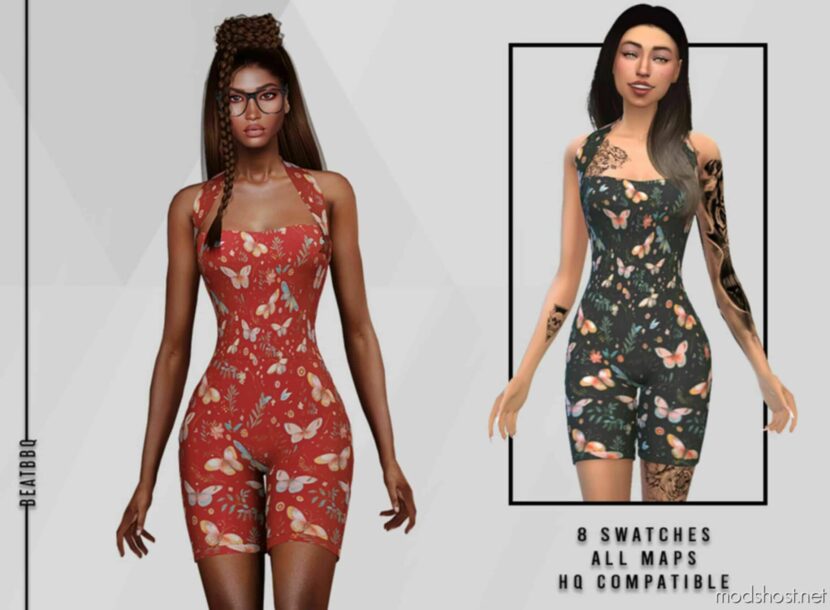 Sims 4 Female Clothes Mod: ORA Overalls (Featured)