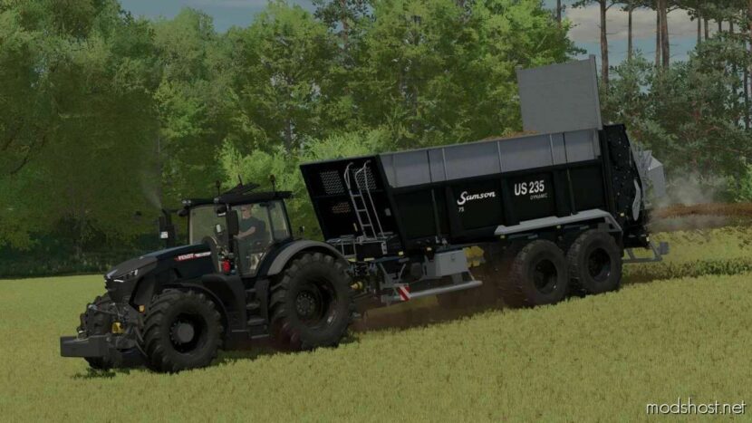 FS22 Trailer Mod: Samson Agro US 235 Dynamic V1.3 (Featured)