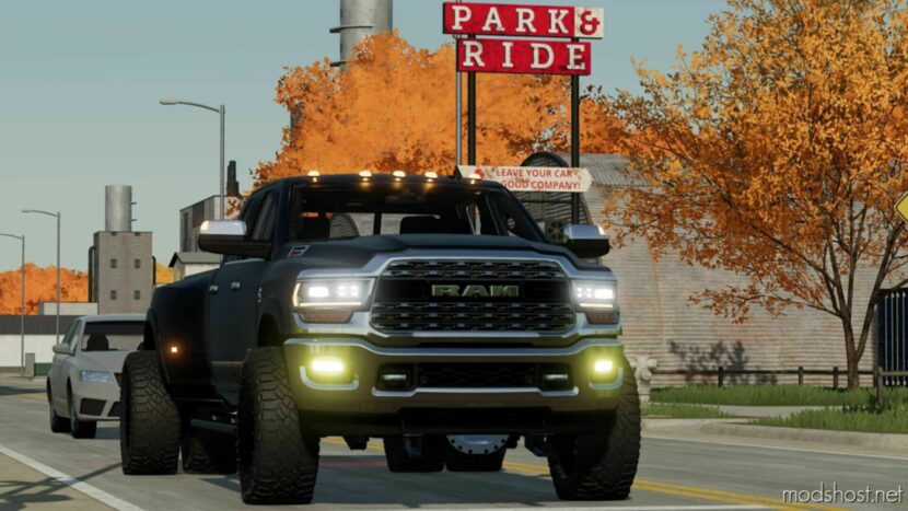 FS22 Dodge Car Mod: RAM 3500 2019 V1.0.0.1 (Featured)