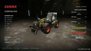 FS22 Claas Forklift Mod: Scorpion 1033 V1.2 (Image #2)