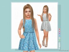 Sims 4 Kid Clothes Mod: Violaine Dress (Featured)