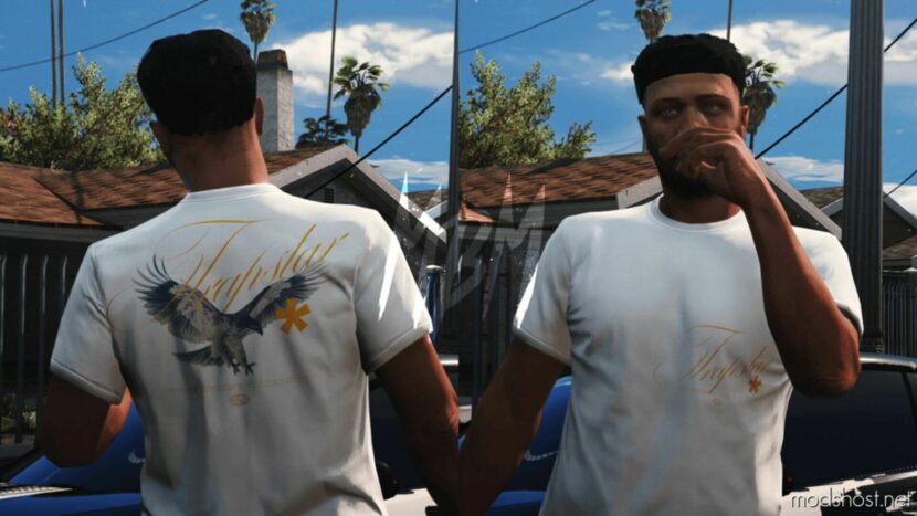 GTA 5 Player Mod: Trapstar Latest T-Shirts For MP Male (Featured)