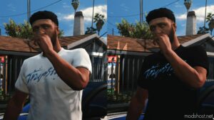 GTA 5 Player Mod: Trapstar Latest T-Shirts For MP Male (Image #5)