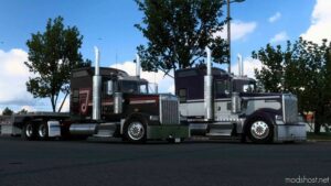 ATS Kenworth Truck Mod: SCS W900 Flatglass V0.9 1.48.5 (Image #3)