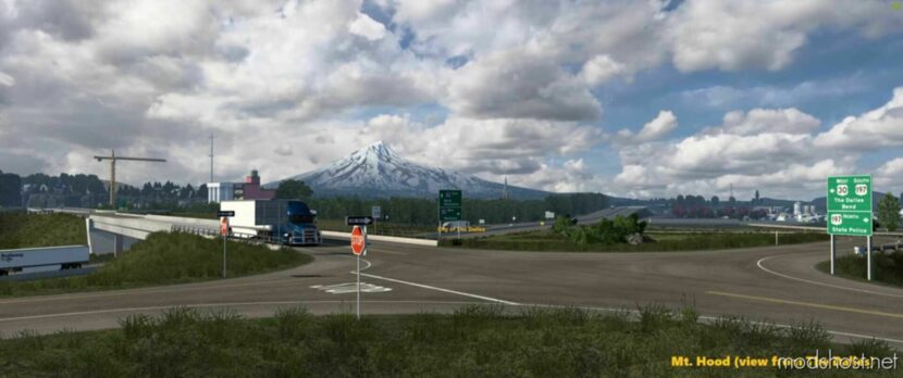 ATS Map Mod: I-5 Mountain Reworks (Includes Reworks Of MT. Rainier, MT. Shasta, MT. Hood) 1.48 (Featured)