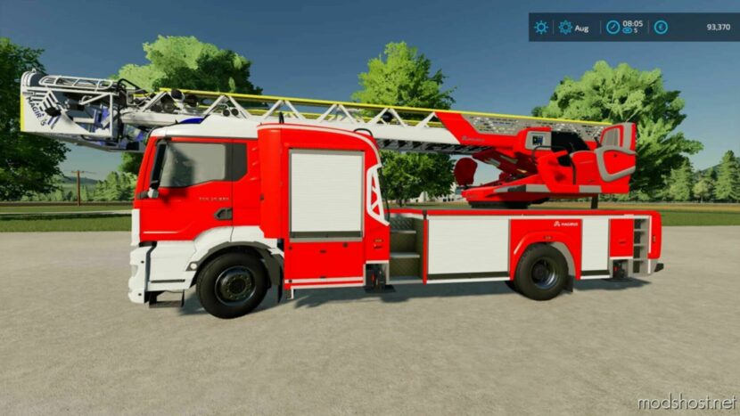 FS22 Mercedes-Benz Truck Mod: Magirus DLK (Featured)