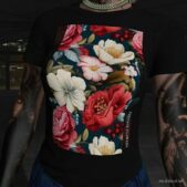 GTA 5 Player Mod: T-Shirt Print | Textures | For MP Female (Image #2)