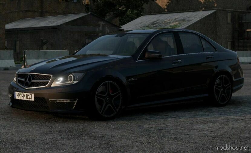 BeamNG Mercedes-Benz Car Mod: Mercedes Benz C63 W204 HQ V1.1 0.30 (Featured)