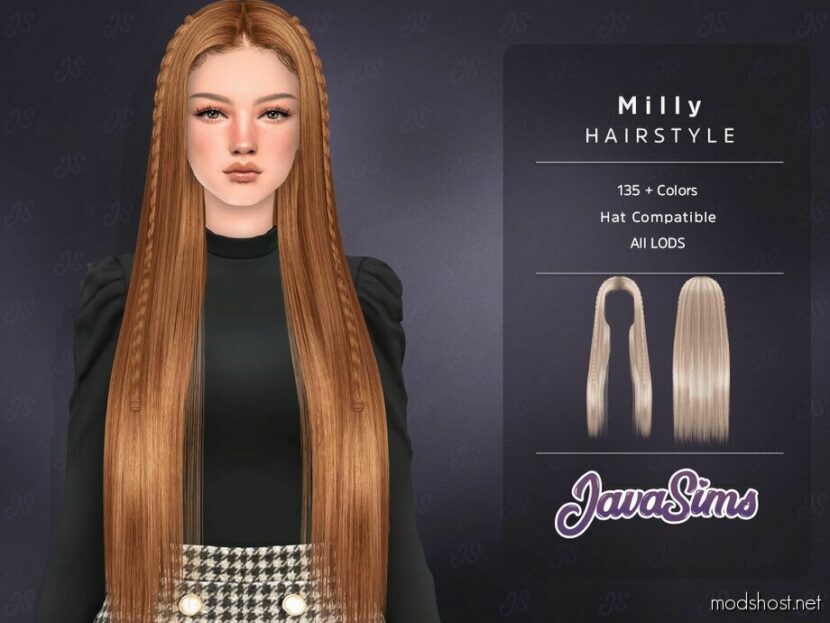 Sims 4 Female Mod: Milly Hairstyle (Featured)