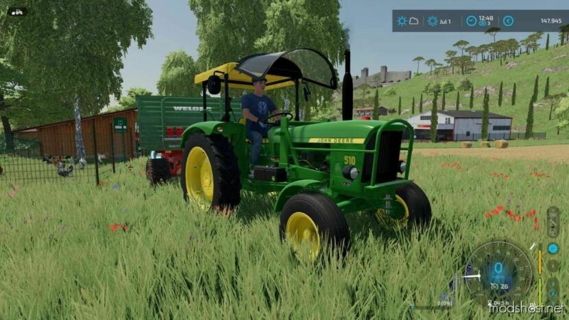 FS22 John Deere Tractor Mod: 510 V1.0.0.6 (Featured)