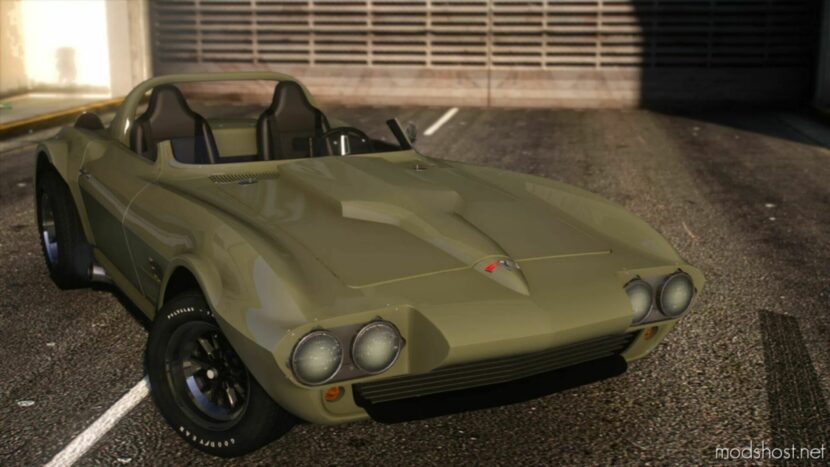 GTA 5 Corvette Vehicle Mod: 1963 Corvette Grand Sport Roadster Add-On | Template | Lods V1.1 (Featured)