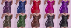 GTA 5 Player Mod: Leather Dress For MP Female (Image #2)