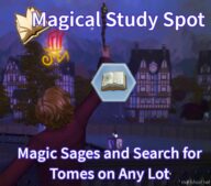 Sims 4 Trait Mod: Magical Study Spot LOT (Featured)