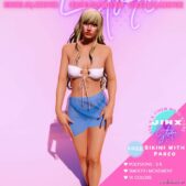 GTA 5 Player Mod: Bikini With Pareo For MP Female V3.0 (Image #2)