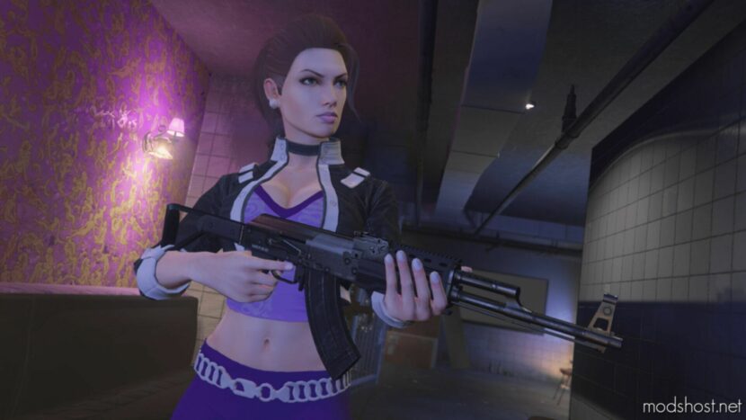 GTA 5 Player Mod: Shaundi From Saints ROW 3 Remastered (HD Model) Add-On PED (Featured)