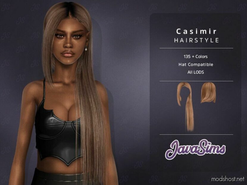 Sims 4 Female Mod: Casimir Hairstyle (Featured)