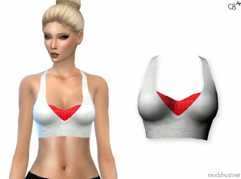 Sims 4 Female Clothes Mod: Bang Bang TOP (Featured)