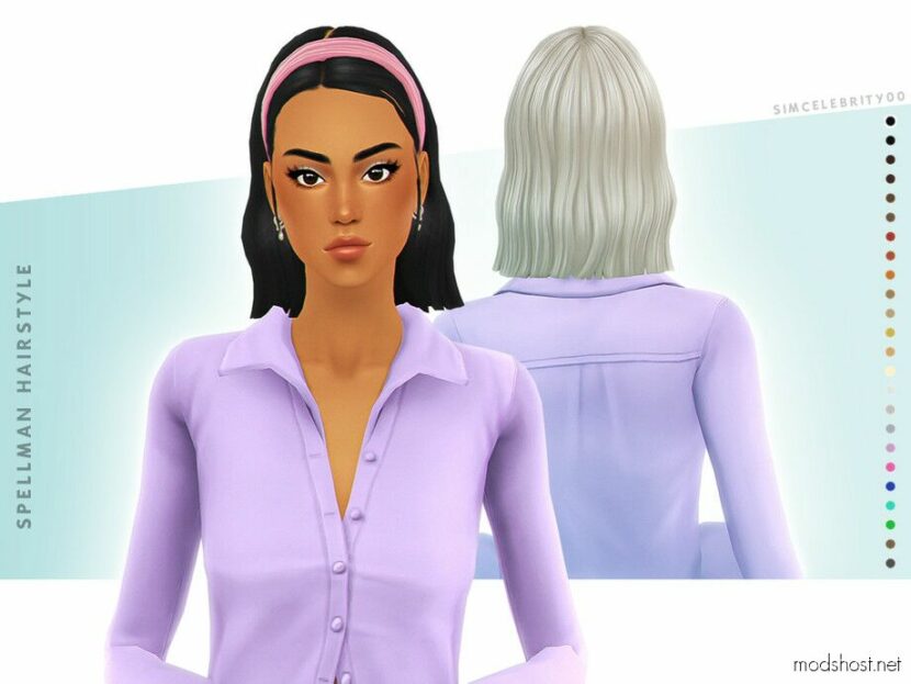 Sims 4 Female Mod: Spellman Hairstyle (Featured)