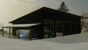 FS22 Placeable Mod: Machine hall with Gas station (Image #2)