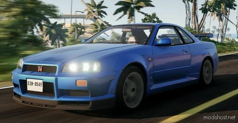 BeamNG Nissan Car Mod: Skyline R34 V4.0 0.30 (Featured)