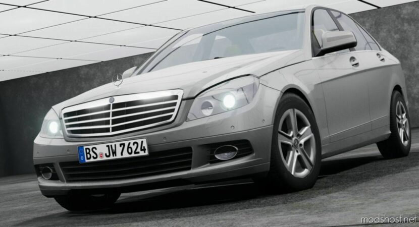 BeamNG Mercedes-Benz Car Mod: 2008-2011 Mercedes-Benz C-Class (W204) 0.30 (Featured)